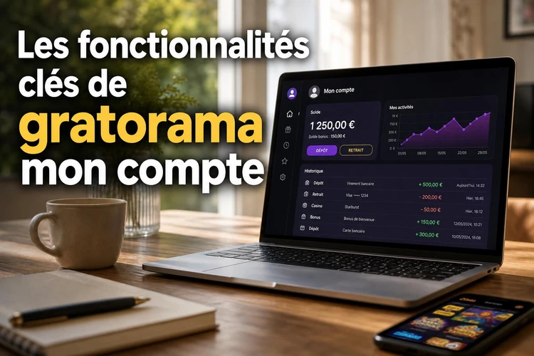 Les fonctionnalités clés de gratorama mon compte